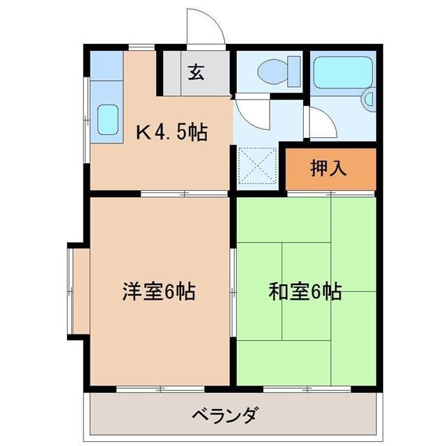 八千代市八千代台北７丁目の賃貸マンションの間取り