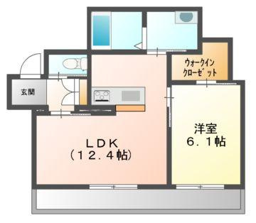 グランマスト西崎　Ａの間取り