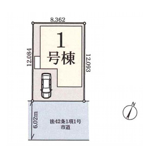 さいたま市見沼区小深作　第5　新築一戸建て　リーブルガーデン　01の区画図|1号棟