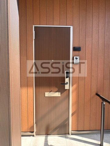 サンハイツもえぎの玄関