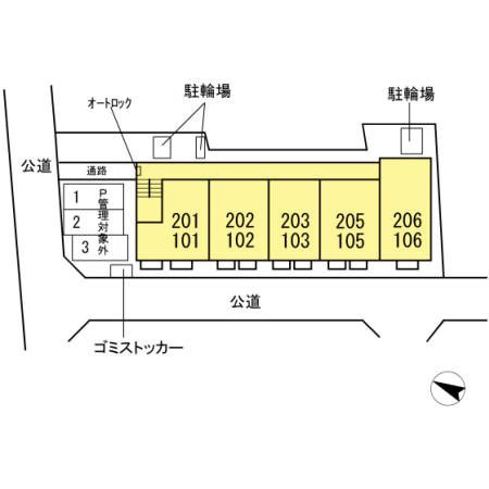 プランドールパレスの区画図
