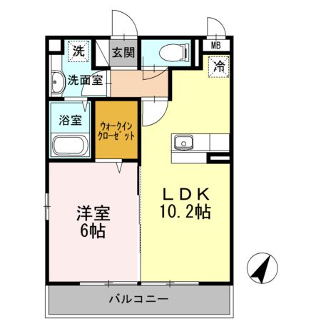 ヴィクトワール弐番館の間取り
