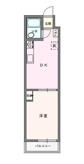 エルベール新町Ⅱ号館の間取り