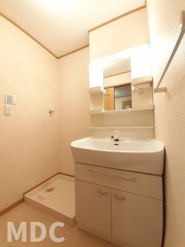 板野郡藍住町乙瀬字青木のアパートの洗面所
