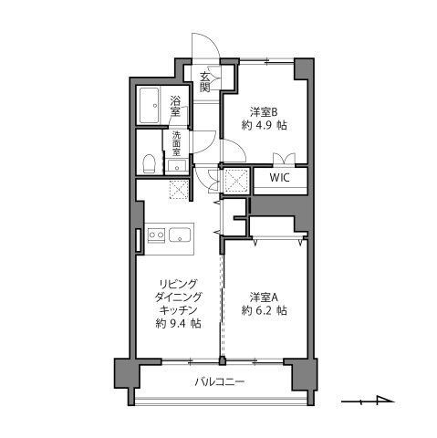 【間取り】 | 日商岩井方南町マンション