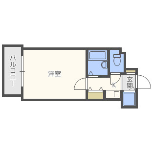 プレサンス難波WESTの間取り