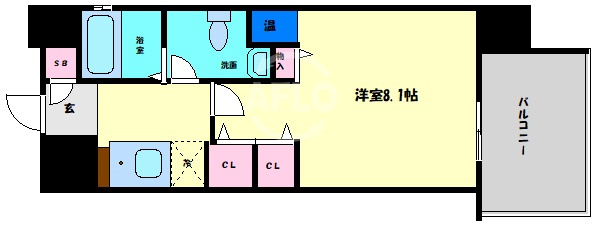 グラマシー京橋（旧エコロジー京橋レジデンス）の間取り|グラマシー京橋　間取り