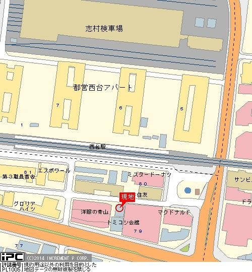 プレステージ西台ステーションフロントの地図