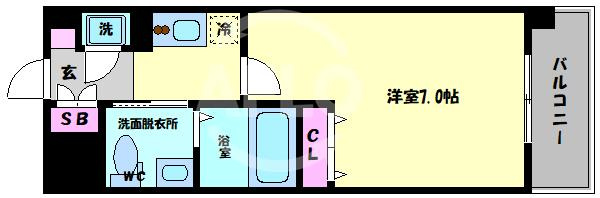 エスリード弁天町パークプレイスの間取り|エスリード弁天町パークプレイス　間取り