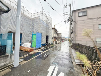 【前面道路含む現地写真】 | 山本町５丁　新築一戸建 | 【即日見学予約可能】ネット予約も受け付けております！直前でネット予約締切に間に合わない場合は、お気軽にお電話ください♪