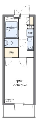 レオパレスフィロソフィアの間取り
