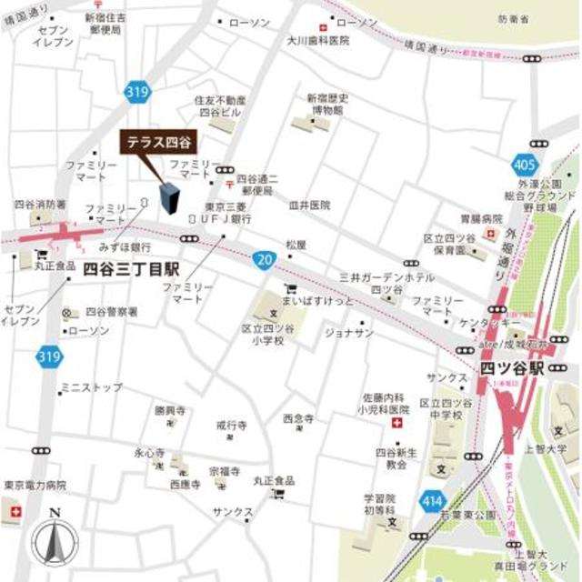 テラス四谷の地図