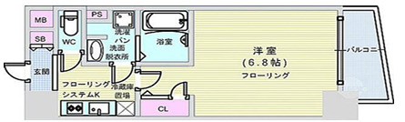 【間取り】 | エスリード阿波座ノースプレイス