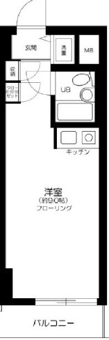 豊島区池袋本町１丁目の賃貸マンションの間取り