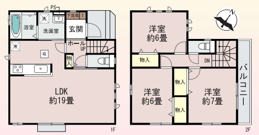 加古川市加古川町本町　新築一戸建ての間取り|B号地