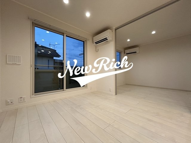 伊勢崎市宮子町のアパートのバルコニー