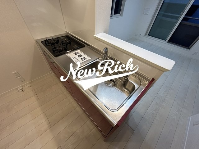 伊勢崎市宮子町のアパートのキッチン