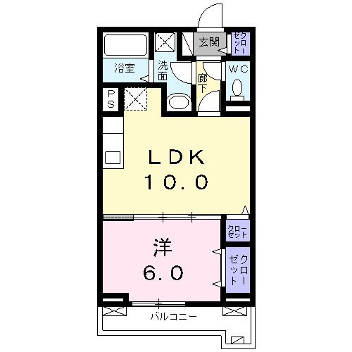 Ｈｉｌｌｓ　ＭＫＥの間取り|間取りです。