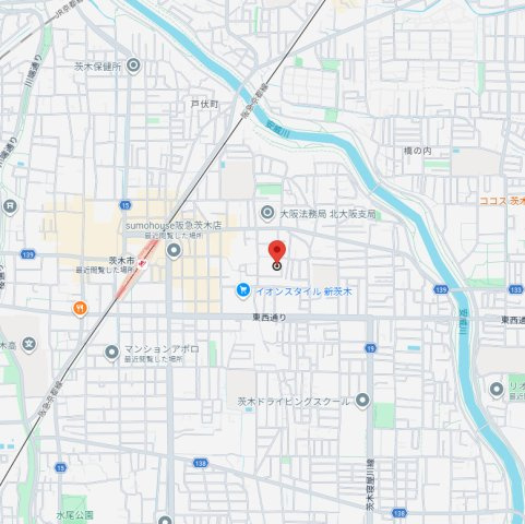 アビテ中津の地図