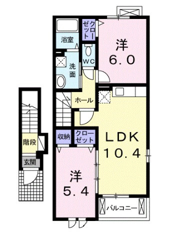 ティアラⅡAの間取り