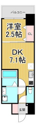 リヴェント尼崎の間取り