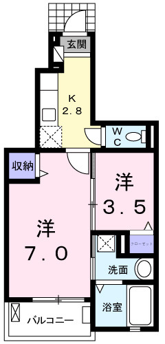 ラフレシールⅢの間取り