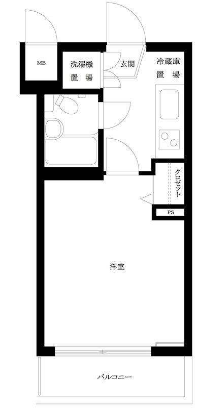ルーブル新宿西落合Ⅱの間取り|間取りです。