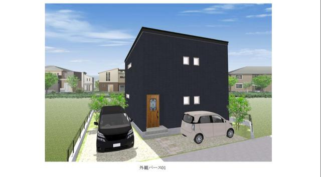 川越市小堤　売地の外観パース|参考プラン