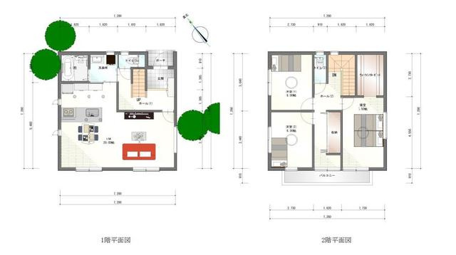 川越市小堤　売地の参考プラン|参考プラン