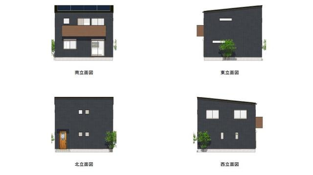 川越市小堤　売地の外観パース|参考プラン