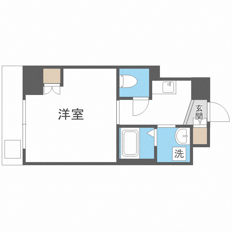 ELLE難波WESTの間取り