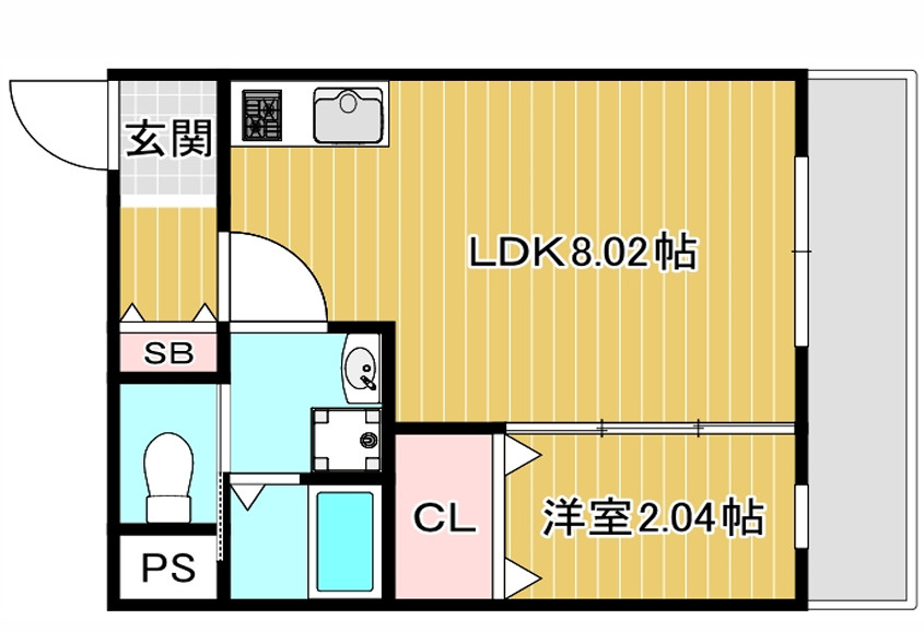 TERRA HIRANOHONMACHIの間取り