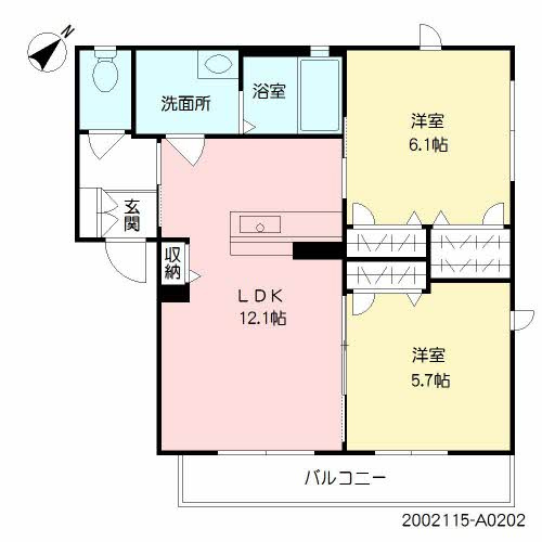 メイプルアズールの間取り|使い勝手の良い間取りです♪