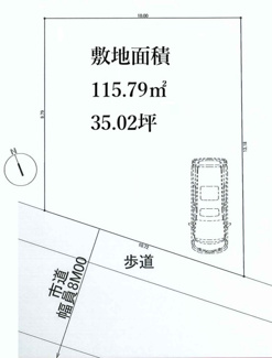 【土地図】 | 【仲介手数料無料！！】日野市日野本町3丁目　売地（全1区画）1区画　5690万円 | 土地図