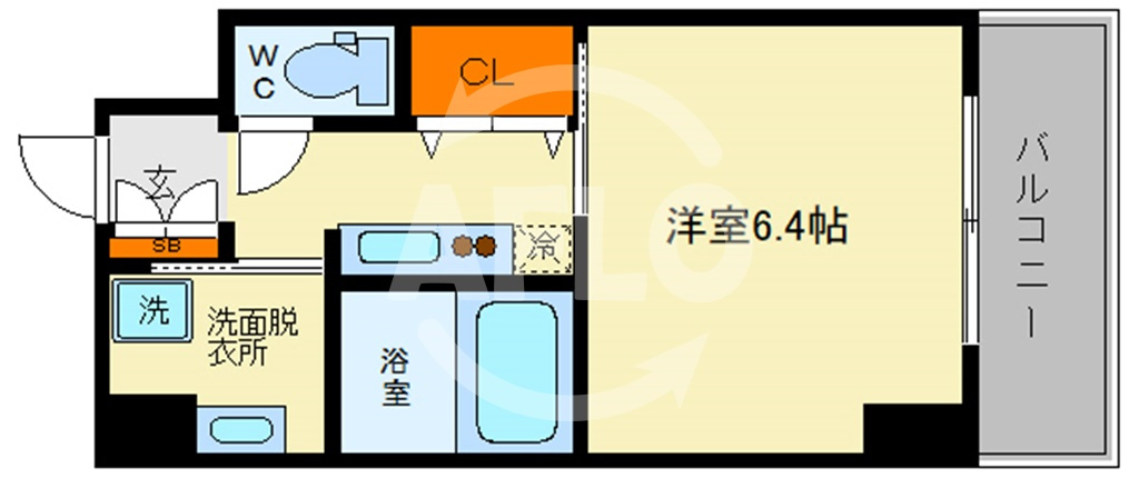 クレビオス難波EASTの間取り|クレビオス難波ＥＡＳＴ　間取り