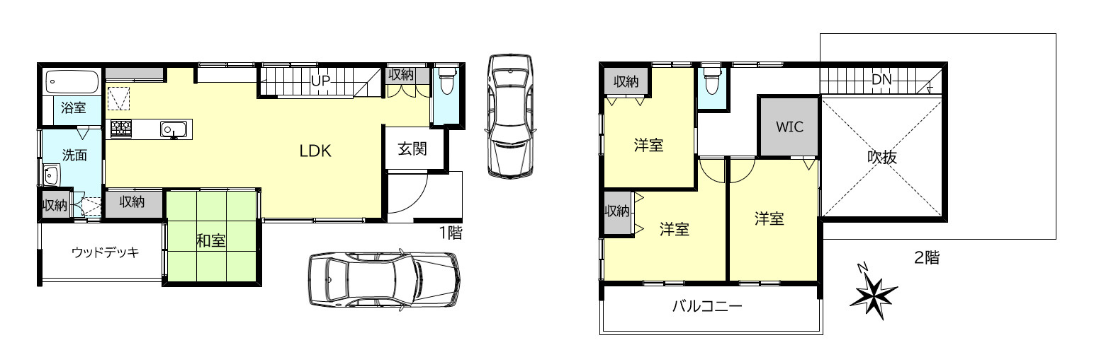 神戸市西区玉津町今津戸建の間取り
