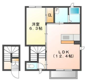 シャーメゾン伊福町の間取り