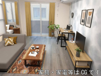 【寝室】 | クレストヴェール清水 | リビング【家具・家電はCG】