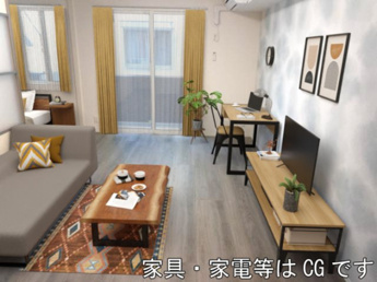 【寝室】 | リビング【家具・家電はCG】