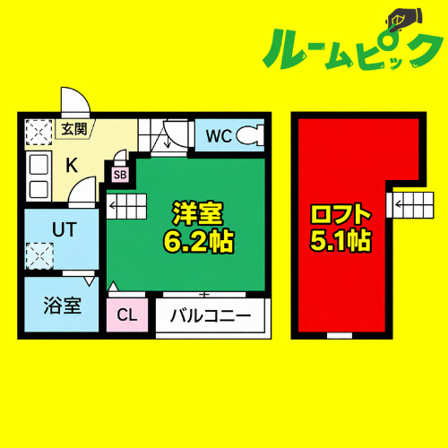 HUMMING LIFE 中村区役所　名古屋市賃貸　仲介手数料無料の間取り