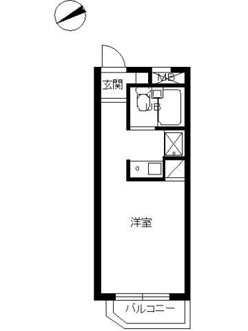スカイコート新宿第７の間取り