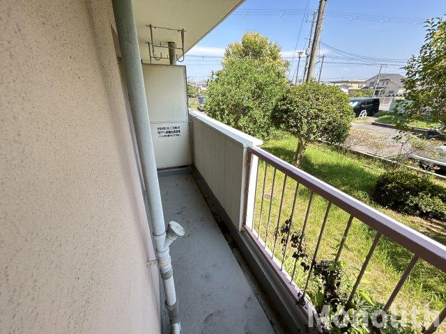 鶴山台33号棟のバルコニー