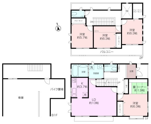 都筑区川和町　中古戸建の画像