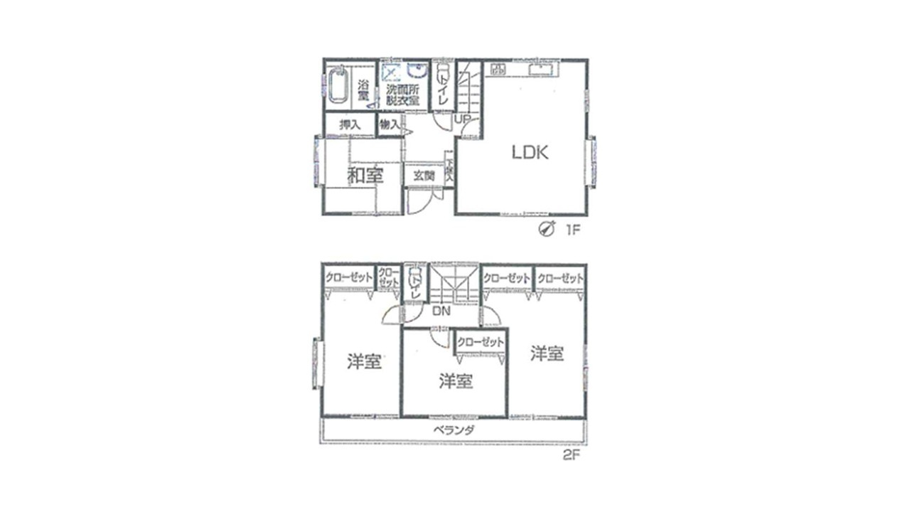 八王子市千人町３丁目　中古戸建の間取り
