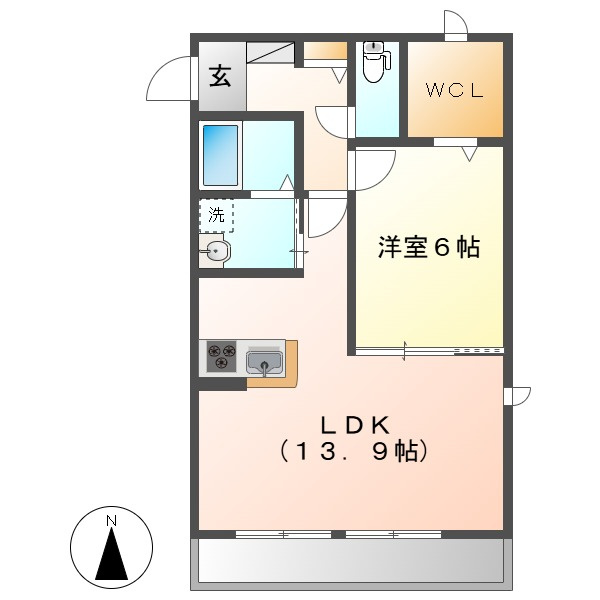 ウィステリアⅠの間取り