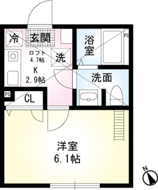 ロイヤルハイツ白楽の間取り