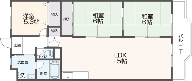 メゾン大邦の間取り