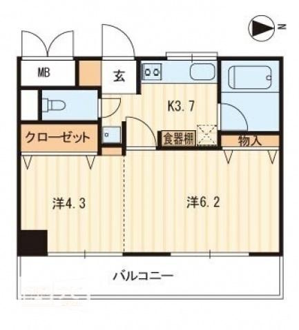 アヴニール若宮の間取り|間取図