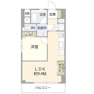 【間取り】 | 千代田マンション | 間取りです。