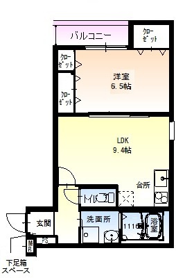 フジパレス平野背戸口の間取り